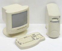 Dollhouse Miniature 4Pc White Computer Set